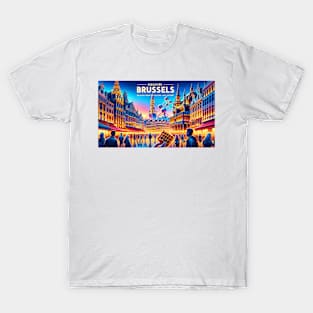 Enchanting Brussels Twilight in Belgium T-Shirt